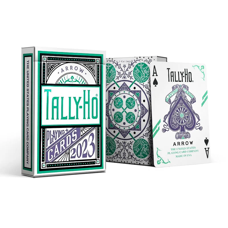 

Tally-Ho Arrow Fan Back Playing Cards Deck Card Games Magic Tricks