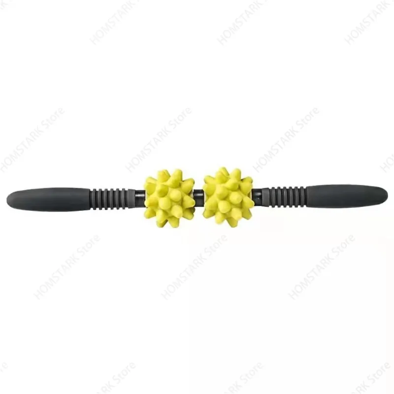Spiky Massage Stick Muscle Roller Bar Yoga Fitness Leg Rolling Tool For Deep Tissue Fascia Release Body Relax Accessory