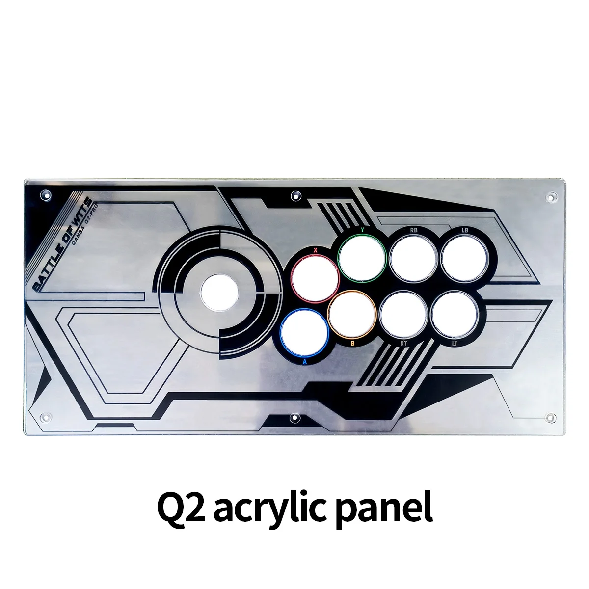 Qanba Arcade stick accessory Q2 transparent acrylic panel Transparent Plexi Cover Panel