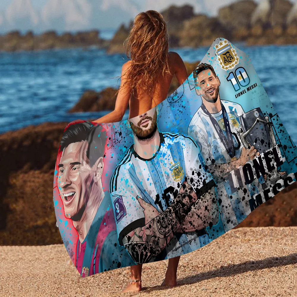 Football Superstar M-Messis Towel Microfiber Beach Towel Absorbent Quick dry Soft Yoga Swimming Resort Mountain Climbing Towel