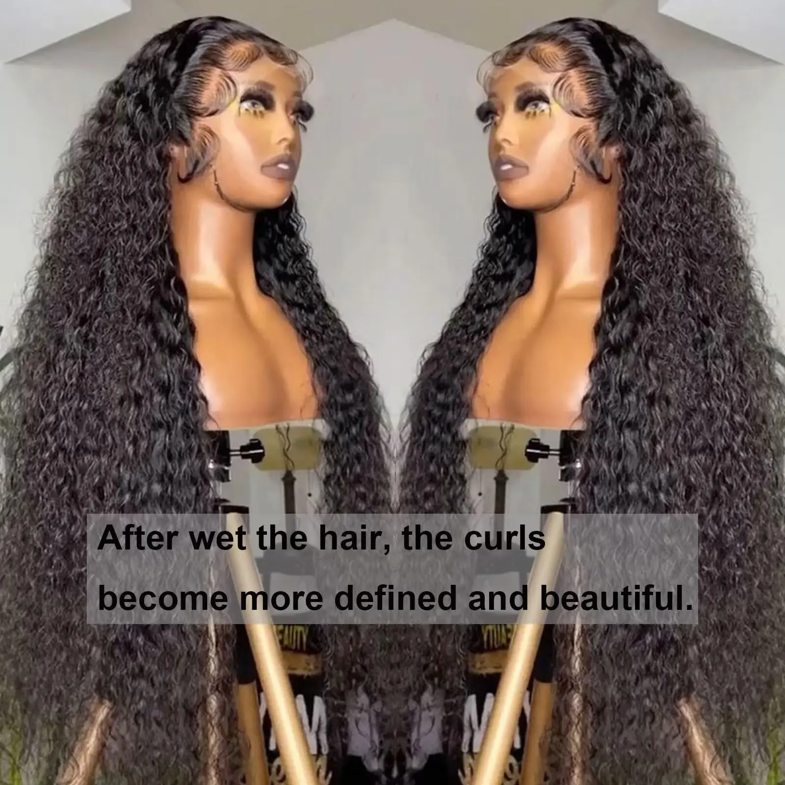 موجة عميقة 13x6 الدانتيل الجبهة خصلات الشعر المستعار الإنسان البرازيلي 40 42 بوصة مجعد موجة المياه HD 13x4 الدانتيل أمامي 5x5 غلويليس إغلاق شعر مستعار