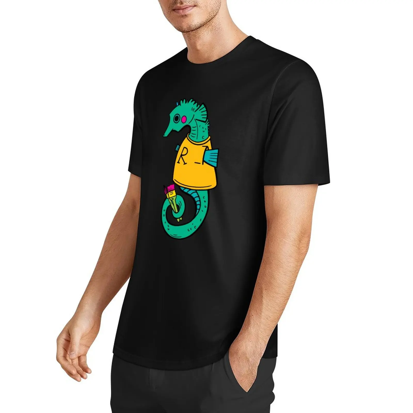 Ringling Seahorse T-Shirt summer clothes oversized mens t shirts