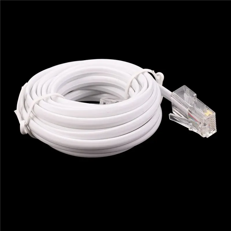 Superior-5X RJ11 6P4C To RJ45 8P4C Modular Phone Internet Extension Cable 3 Meter
