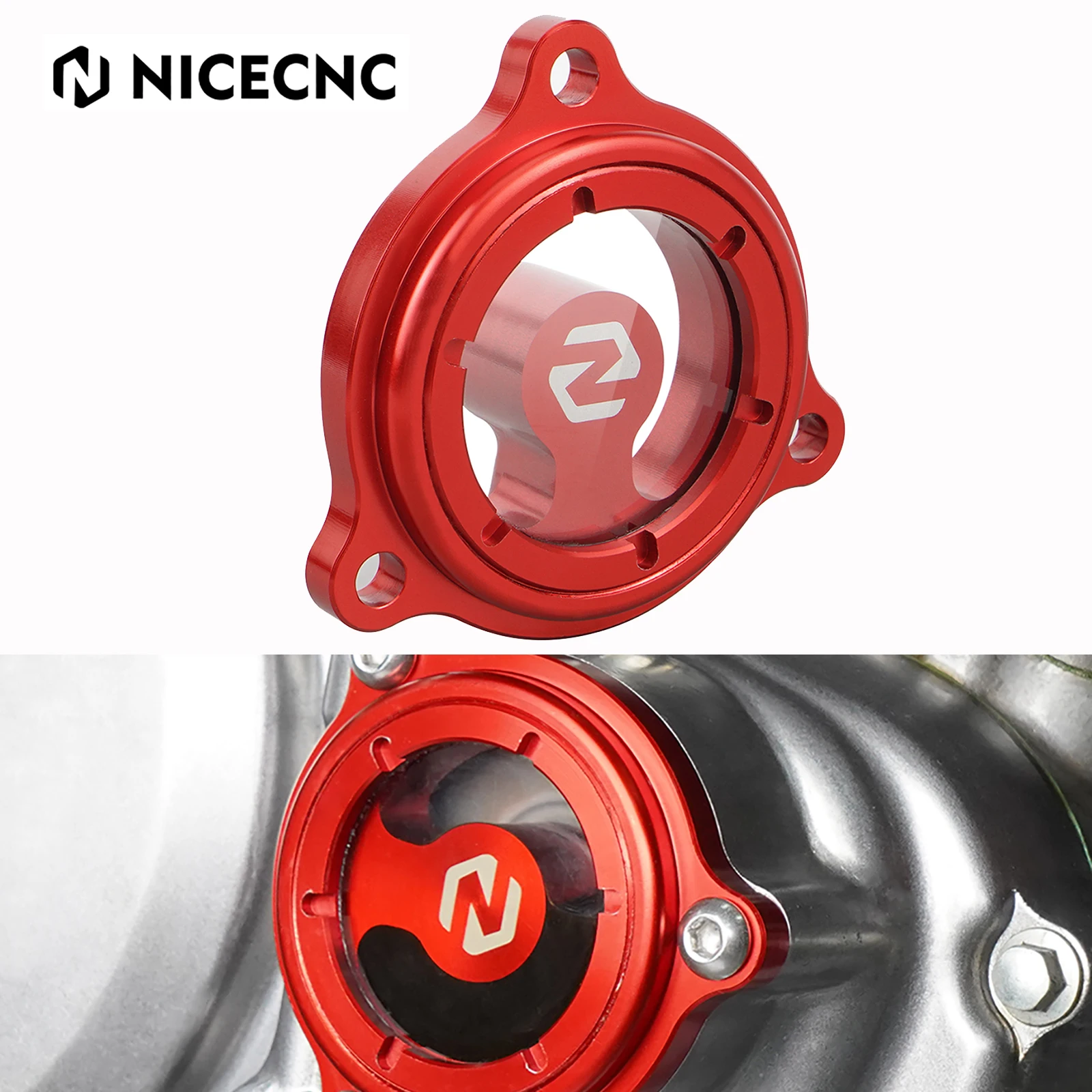 NICECNC For Honda XR650L XR 650 L 93-24 XR600R Engine Oil Filter Guard Cover Cap Protector With O-ring Motorcycle Accessories