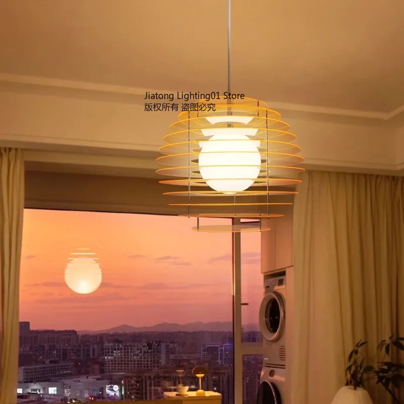 Modern Sunset Glow Pendant Lamp For Kitchen Island Dining Room Bar Counter Studio Living Room Cafe