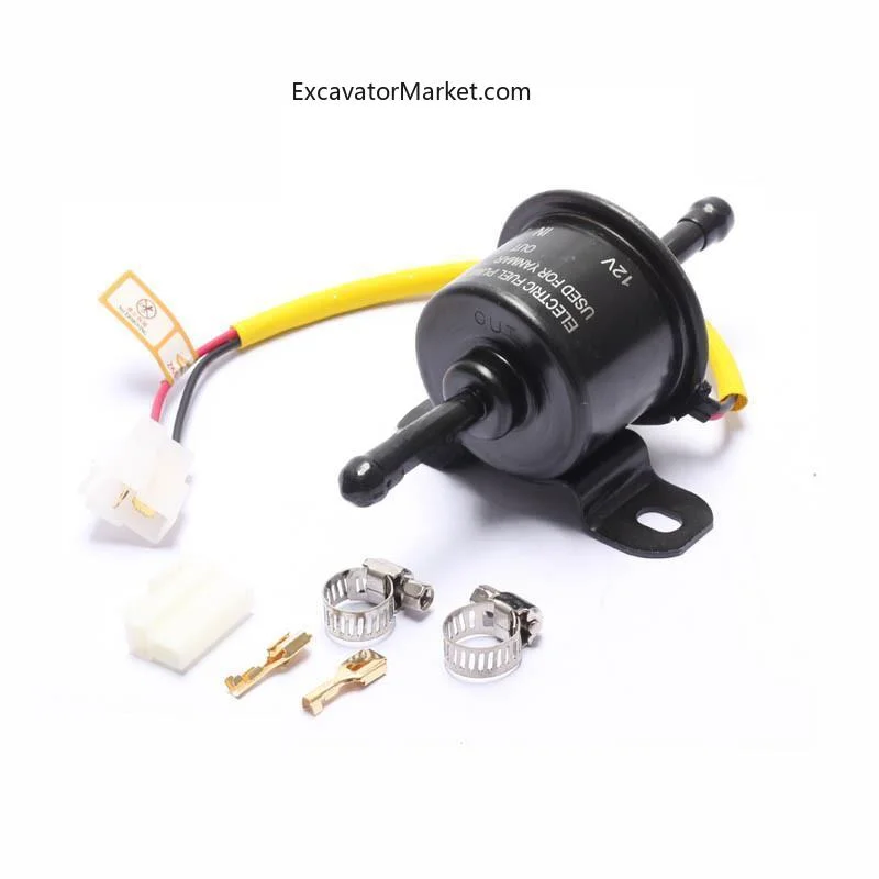 For Yanmar Electronic Pump Fuel Pickup Truck with Copper External Fuel Pump 12-24V High Quality Excavator Parts