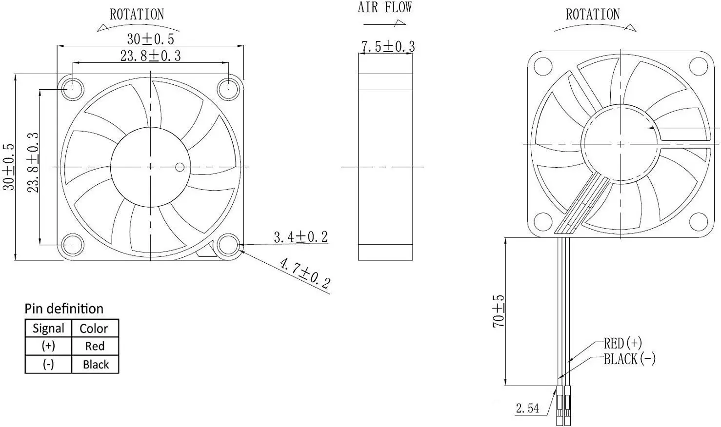 Рисунок 5 - Вентилятор 30 мм