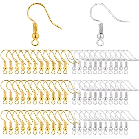 100/500pcs DIY Earring Findings Earrings Clasps Hooks Stainless Steel Hypoallergenic Earring Making Accessories Hook Earwire