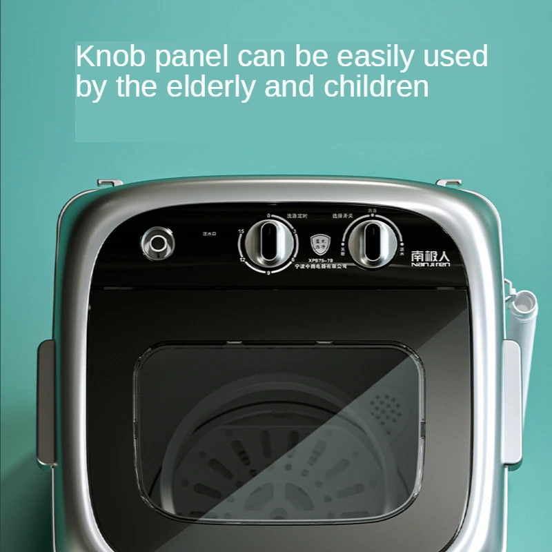 Mini เครื่องซักผ้าไฟฟ้าบ้าน220V เครื่องเด็กครัวเรือนขนาดเล็กกึ่งอัตโนมัติรองเท้าแปรงและซักรีด Dual-Purpose เครื่องซักผ้า