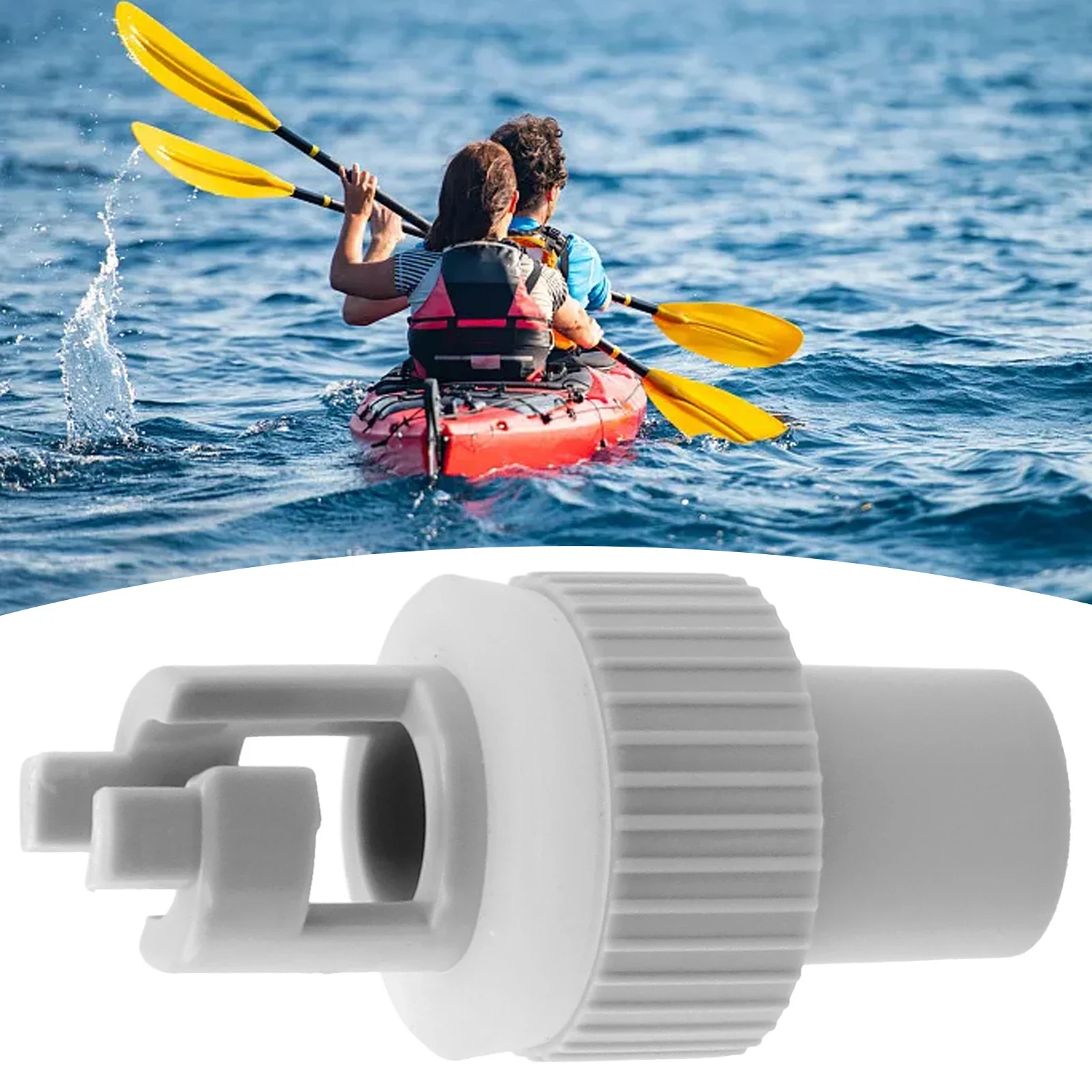 Adaptateur de tuyau de assujetde pompe à pied d'air, connecteur pour bateau gonflable, bateau à rames en plastique ABS, accessoires de kayak