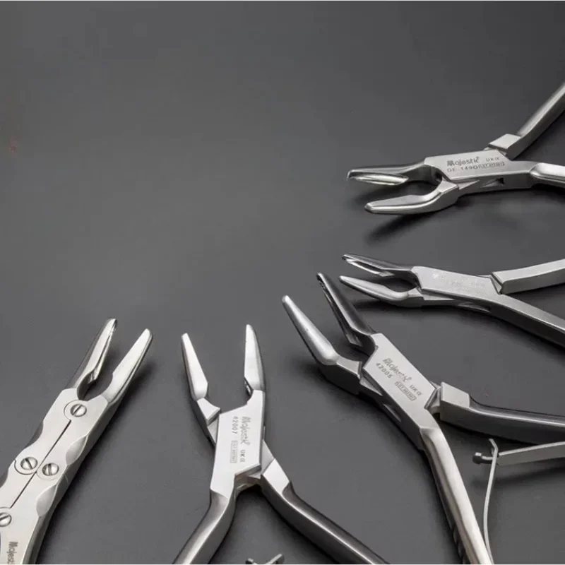 1pcs High Quality Dental Curved Bone Rongeur Stainless Steel Dentistry Rongeur Plier Dentistry Clamp Surgical Forceps Tools