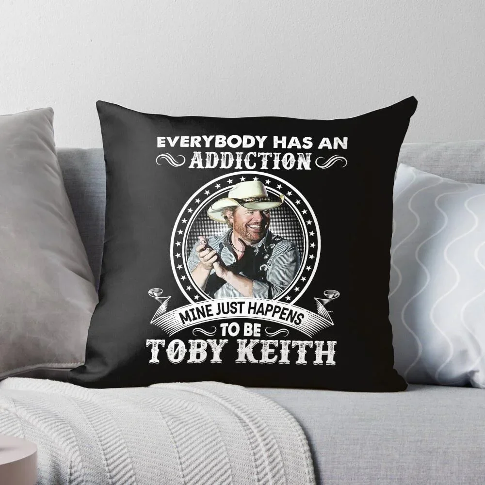 

Everybody Has An Addiction Mine Just Happens To Be Toby Keith Pillow Cover Living Room Bedroom Decor Pillow Case Home Decor