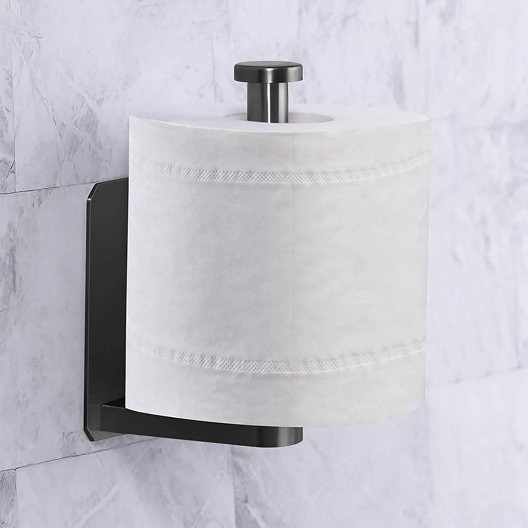 SEWS-3X Toilet Paper Holder Self Adhesive Kitchen Washroom Adhesive Toilet Roll Holder No Drilling For Bathroom Stick