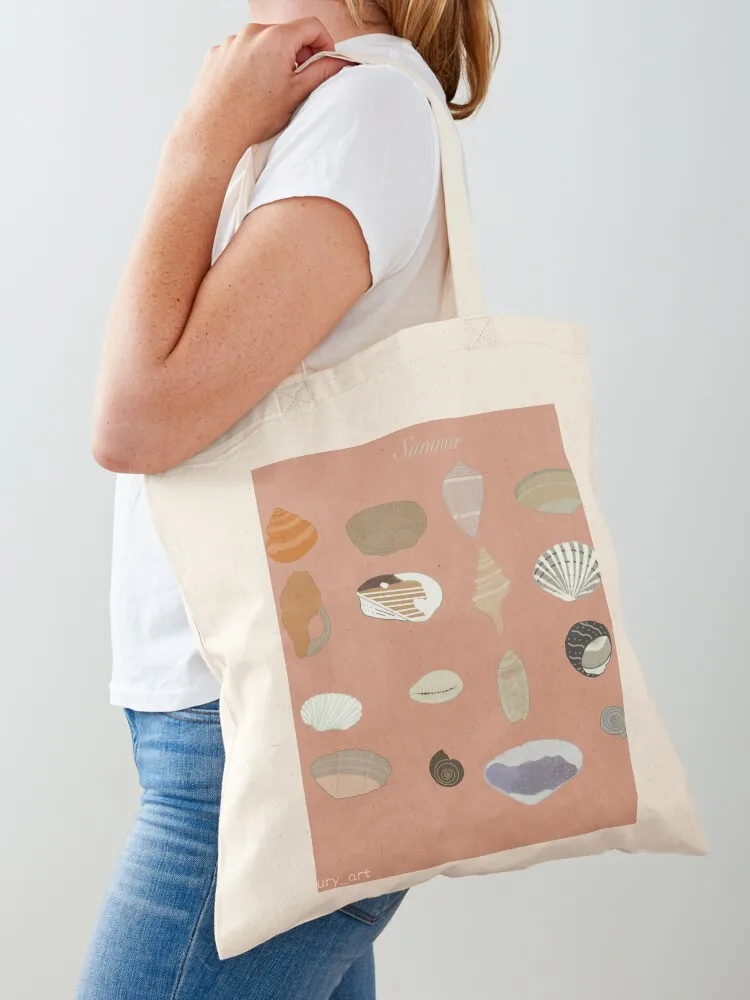 

Sea Shells Tote Bag shopper bag women Lady bag canvas shopping Custom