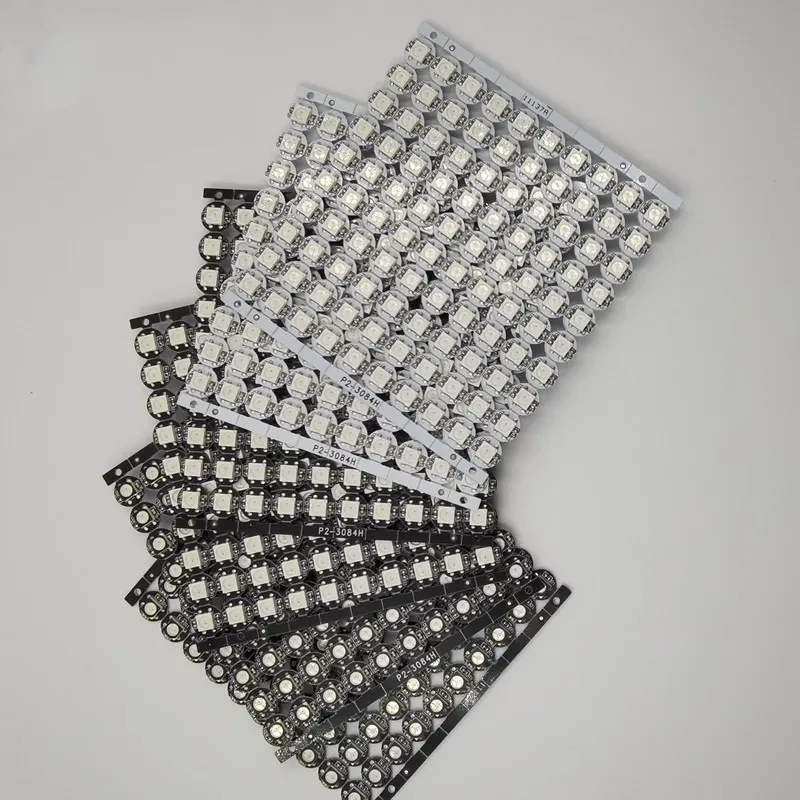 

100PCS DC 5V ws2812 individually addressable RGB full color ws2812b Led Chip Strip & Heatsink white/black 4-pin Board