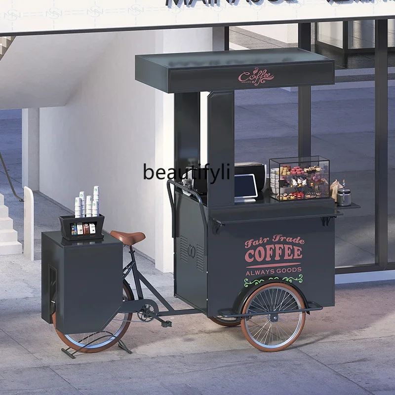 

Commercial display vehicle Night market Mobile stall Snack truck Creative, upside down donkey dining cart