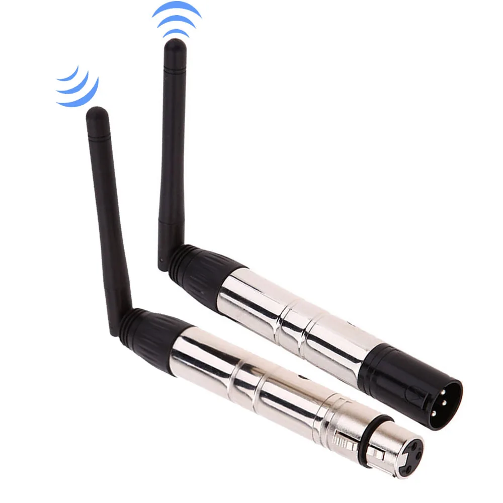 

Lixada 2.4G ISM DMX512 Wireless Male XLR Transmitter LED Lighting for Stage PAR Party Light with Antenna