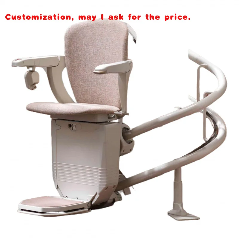 

на заказ.Изысканное качество изготовления. Домашний малошумный складной изогнутый лестничный подъемник для инвалидов.