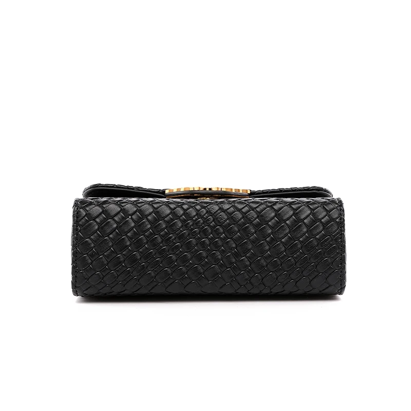 2024 NEW Fashion Ladies Crocodile Flap Bag Designer Handbags Women Bags Black Small Day Clutch Gold Chain Girls Crossbody Bags