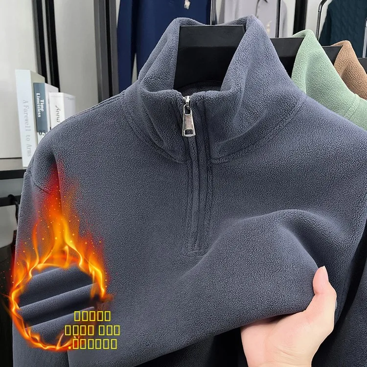 

Men's Autumn Winter Long Sve Thermal Clothing Polyester Fiber Stand Collar ort Length Jaet General Purpose Faionable