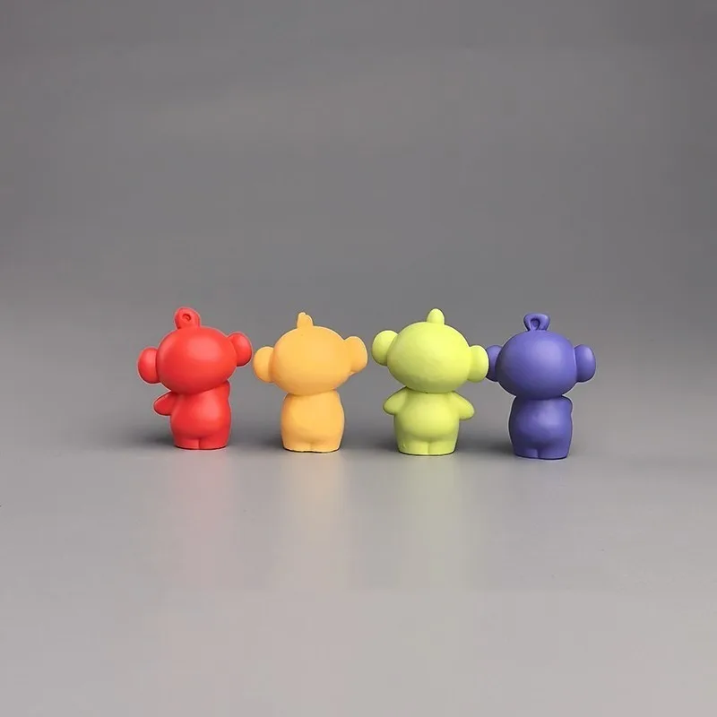 

Набор из 4 штук: популярные мультяшные фигурки Телепузиков для автомобиля и стола, креативные, изысканные, милые модели игрушек, подарок на день рождения для мужчин и женщин