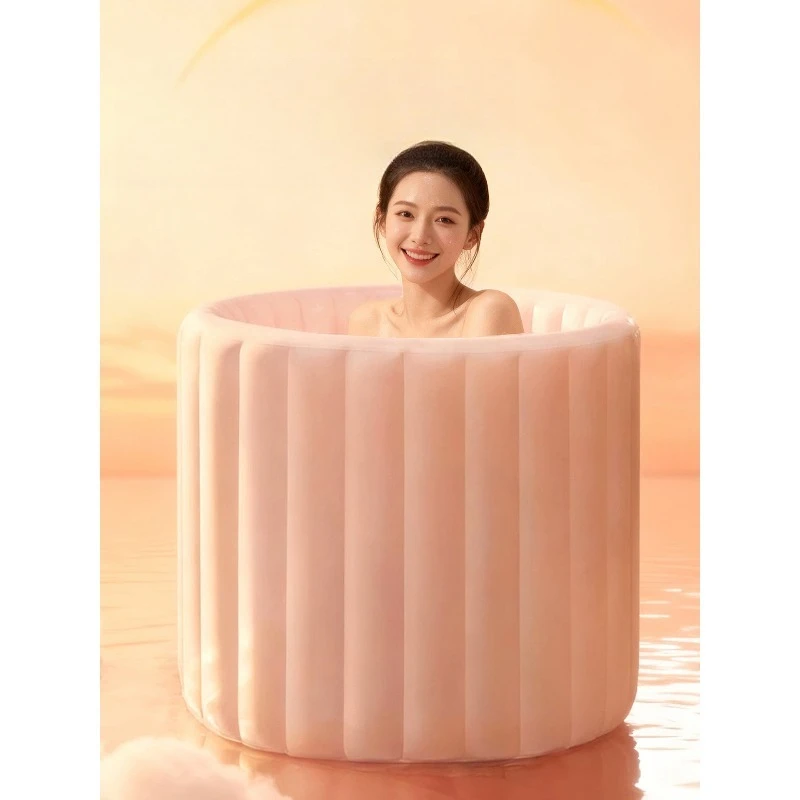 

Надувная ванна-ведро, складная бытовая ванна для взрослых, биде, утолщенная ванна для полного погружения тела для взрослых