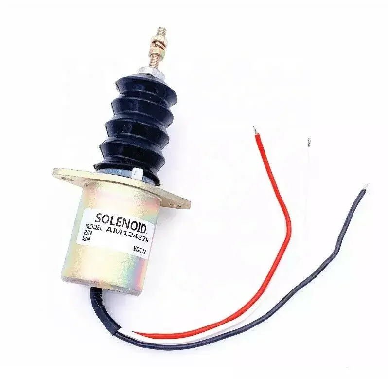 AM124379 AM124377 AM103337 Fuel Shut off solenoid Fit for John Deere 332 430