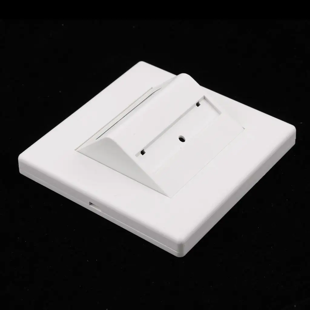 SC LC Fiber Optic Wall Plate 2 Socket Panel ABS Material with Easy Installation for Ethernet Room