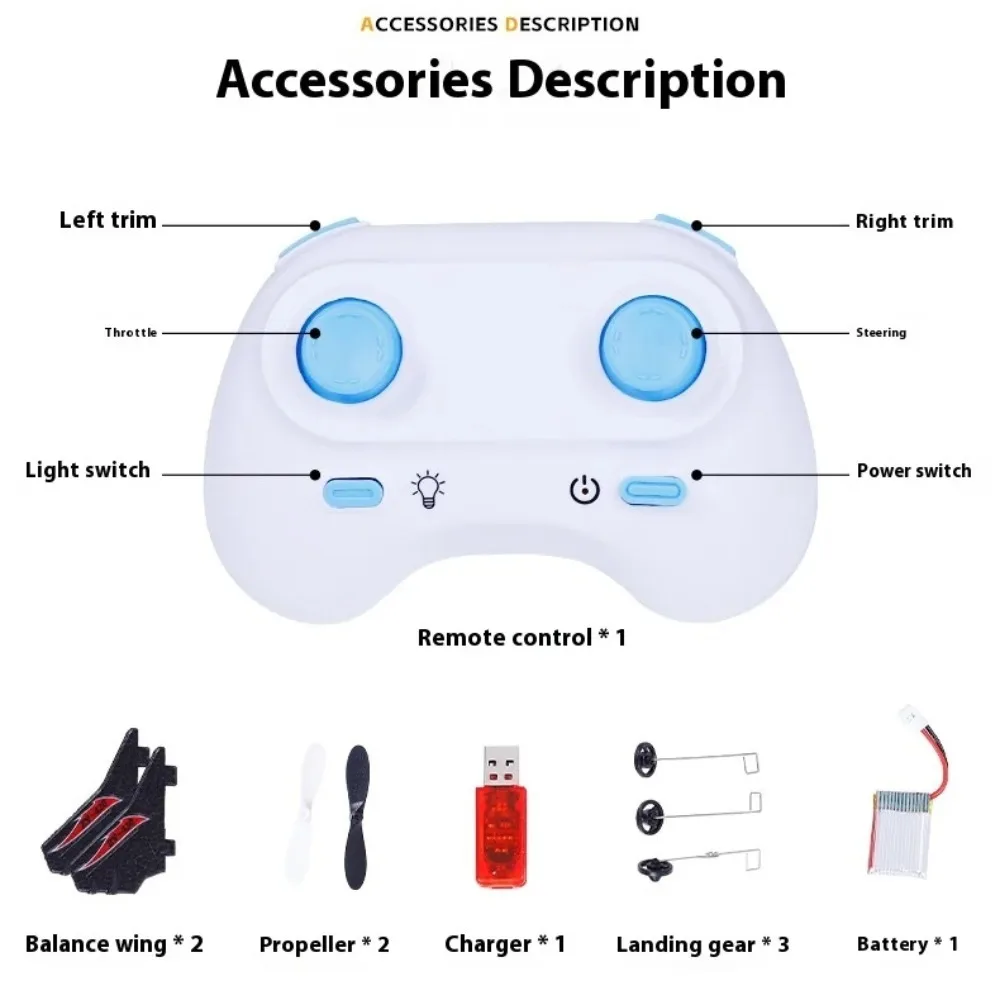 

EPP Foam Remote Control Aircraft 2.4G with Light Foam Fighter Electric Portable Air Plane Glider Model Electric