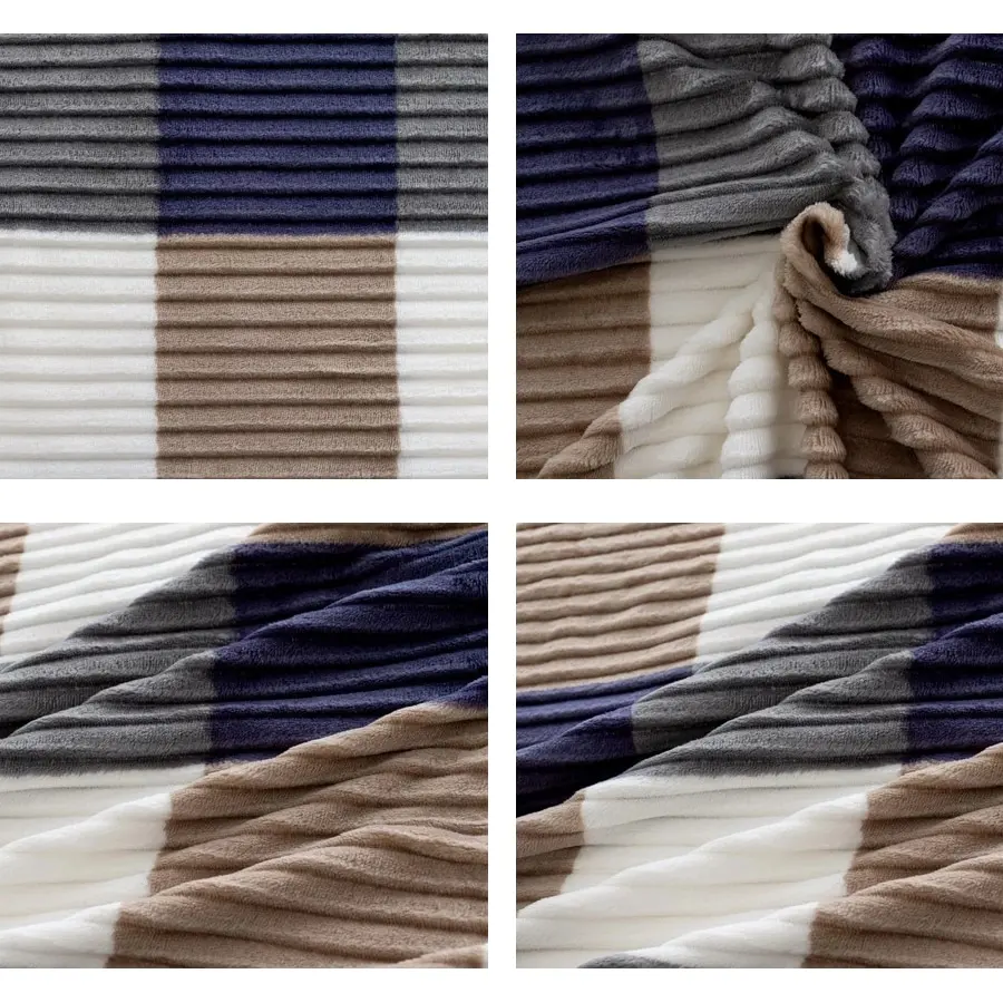 Manta para Aire Acondicionado de 200x230cm , Diseño Cuadros Frescos, Multiusos en Sofá/Cama, Ideal para Siesta y Hogar