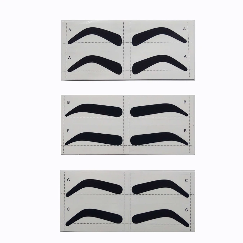 Disposable Airbrush Eyebrow Sticker Microblading Tool Brow Mapping Guide Brow Stencil Brow Shape Tape PMU Accessories Supplies