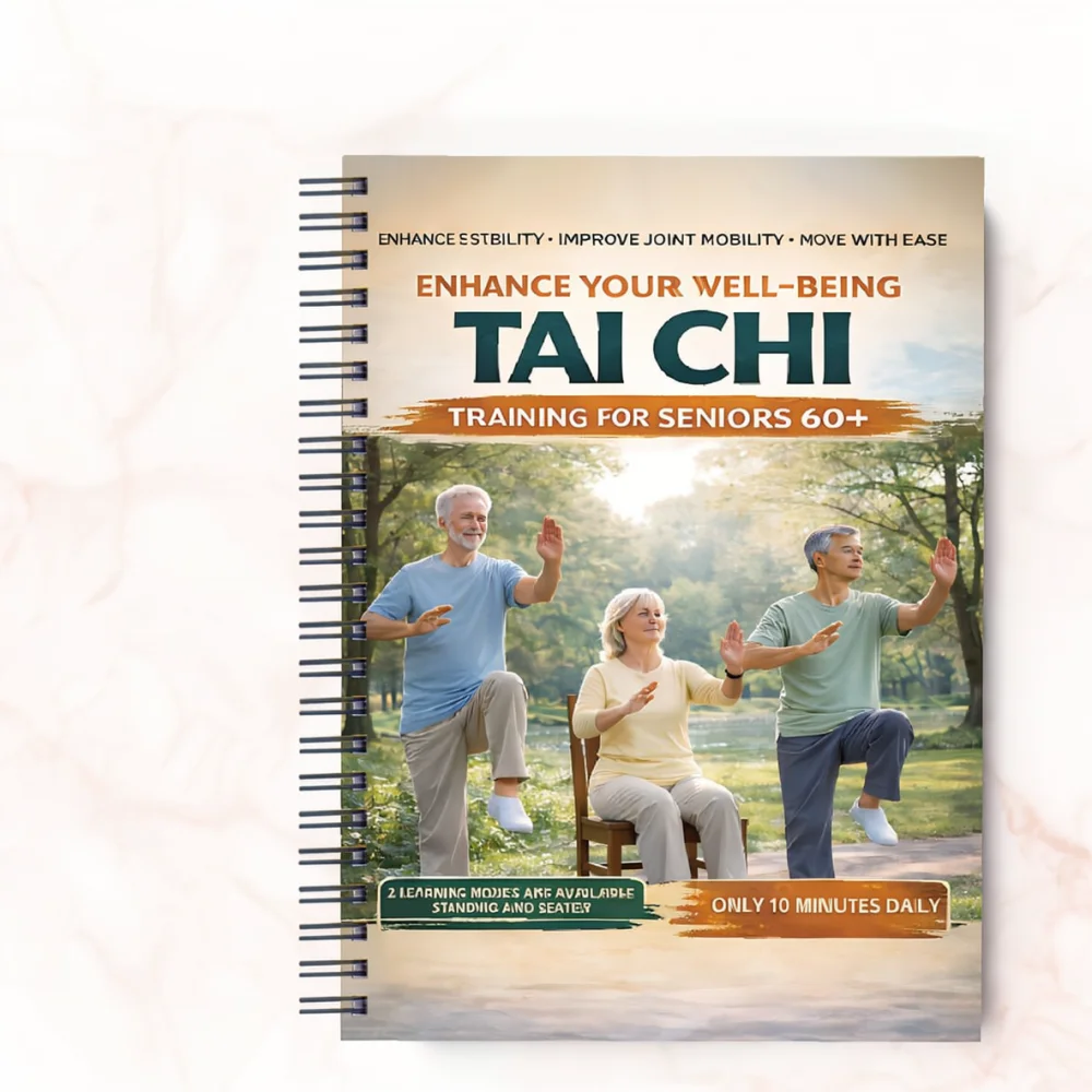 Tai Chi Workout Log Notebook 28 Day Training Planner Daily Movement Journal Portable Exercise Tracker For Seniors