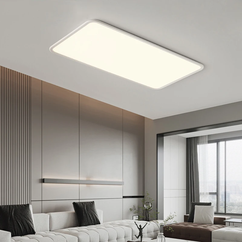 Modern LED Ultra Thin Living Room Ceiling Light White Black Ceiling Chandelier For Bedroom Dining Room Study Ceiling Lighting