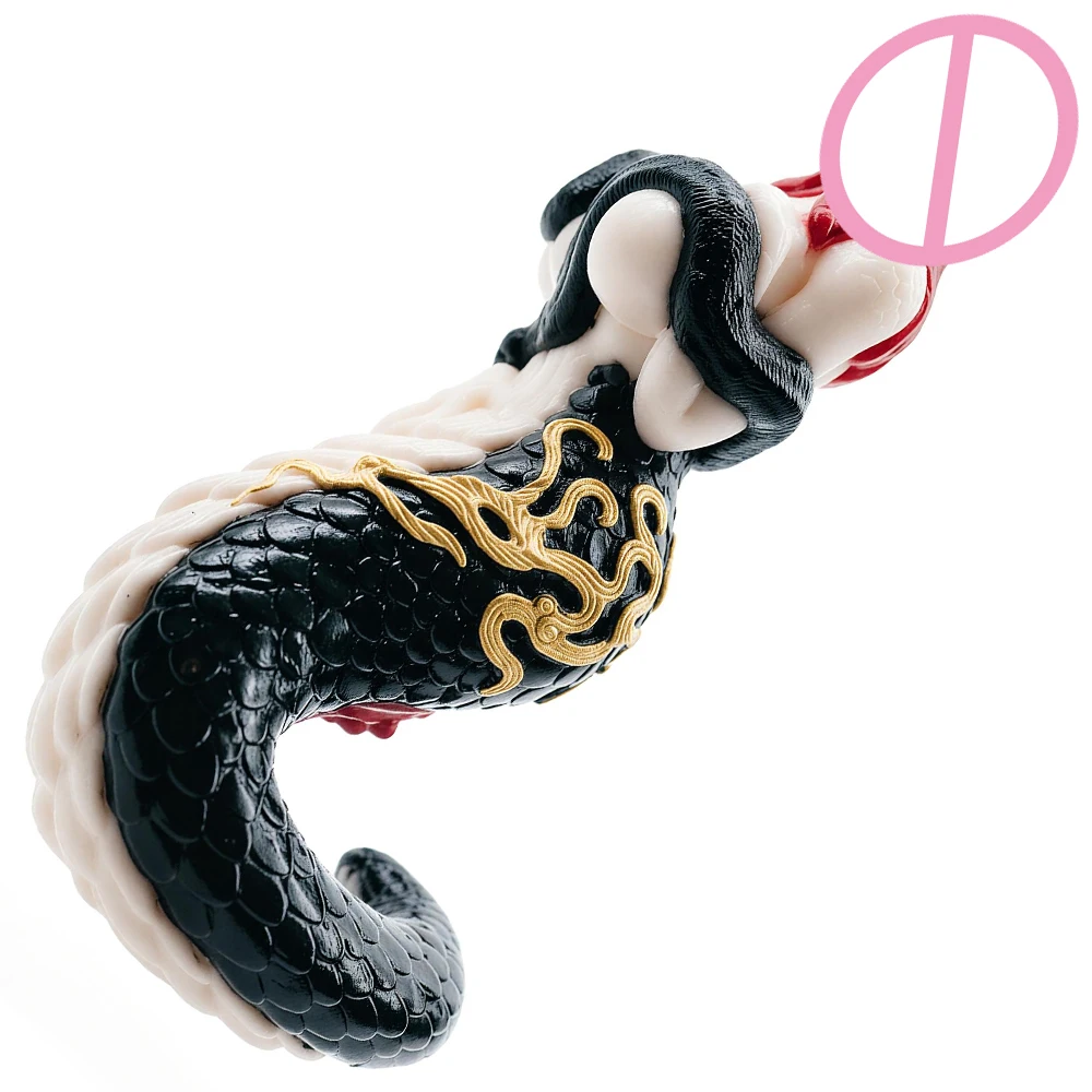 SHAZ Fantasy Animal Platinum Soft Silicone Male Masturbator Snake-woman Onahole Pocket Pussy Stroker Cup Pleasure Toy For Men 18