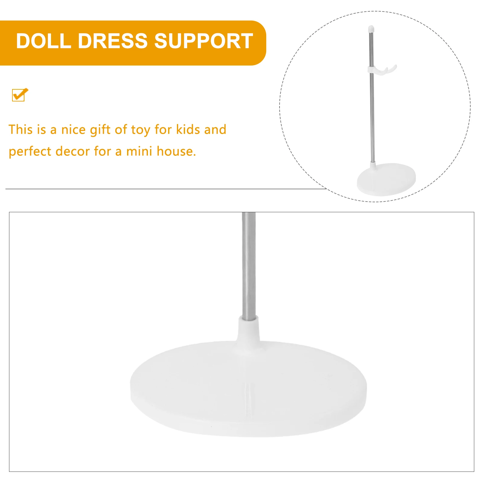 

5pcs Display Stands Adjustable Plastic Stands For Display Waist Support Holders Gift For Kids Collectors
