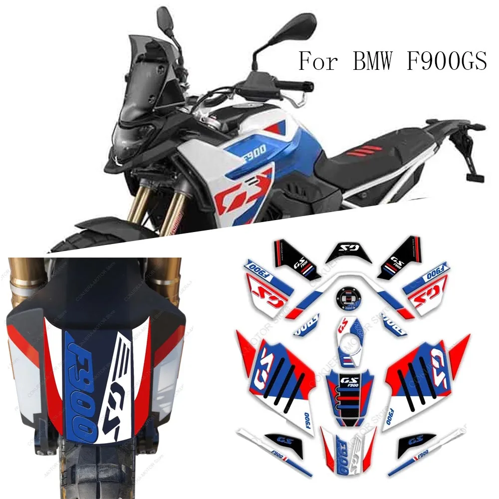 

Motorcycle Accessories Waterproof Protective Sticker Tank Pad Sticker Kit 3D Resin Protective Sticker For BMW F900GS F 900 GS