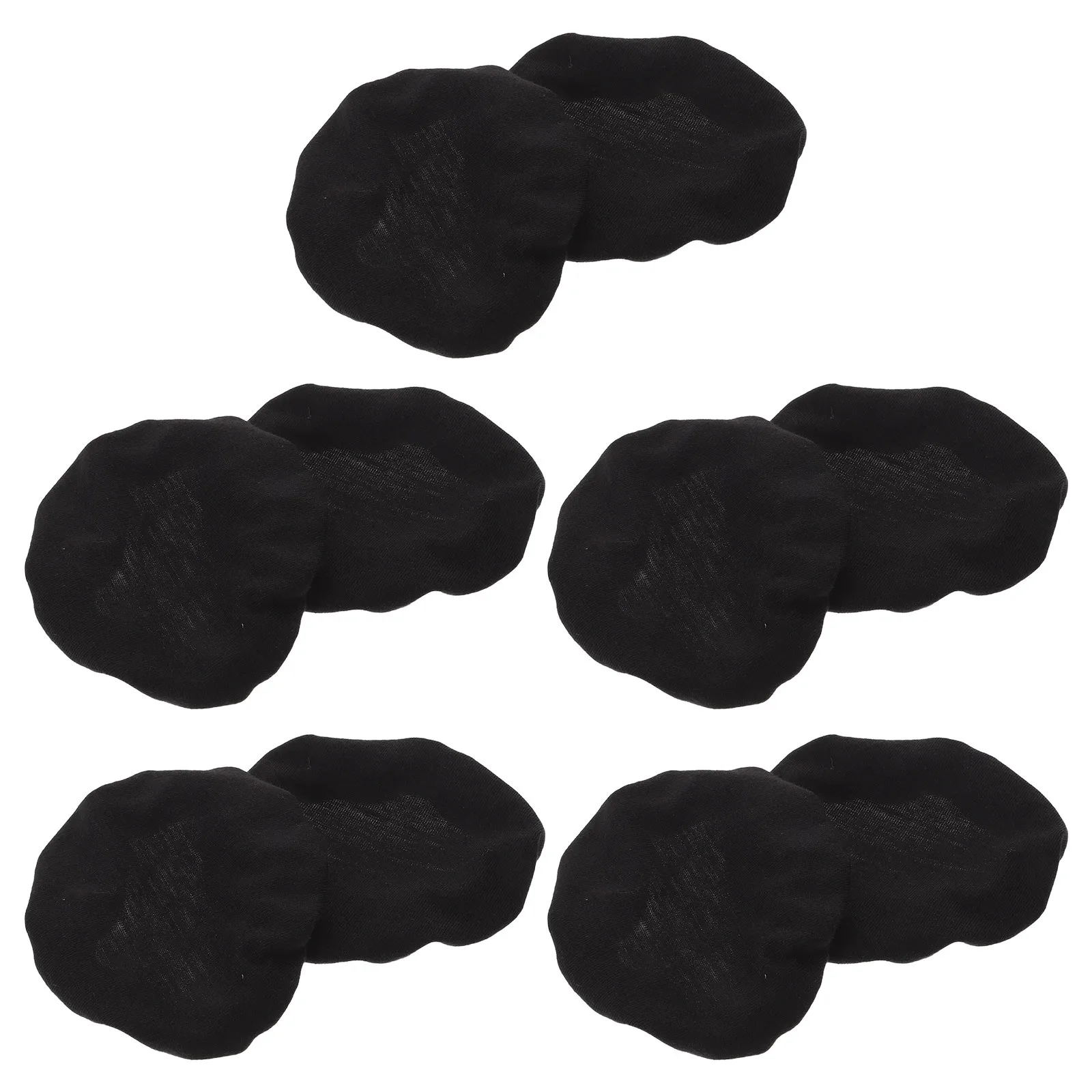 

10pcs Headphone Protection Covers Stretchable Fabric Replacement Earpads For Gaming Gym Racing Aviation Headsets Dustproof Sweat