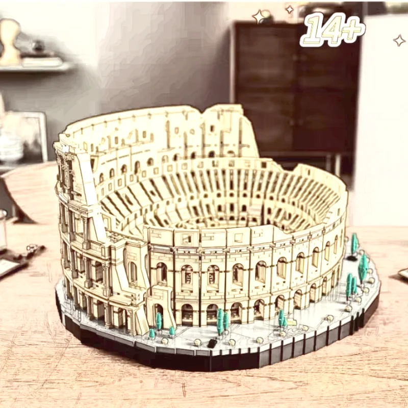 9036Pcs Movie Series Architecture City The Colosseum Building Blocks Model Bricks Kids Educational Toy