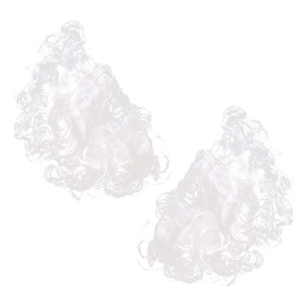 2 uds Santa Claus barba falsa accesorios de disfraz fiesta de Navidad Cosplay bigote accesorios de Papá Noel