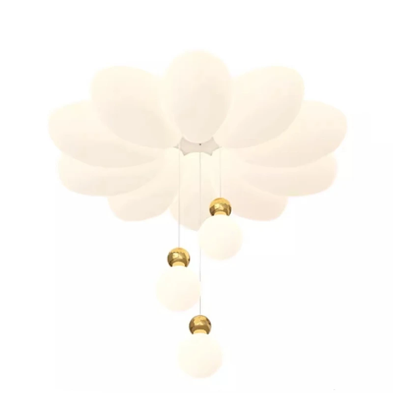 

French cream wind master bedroom ceiling lamp romantic eye protection hanging lamp