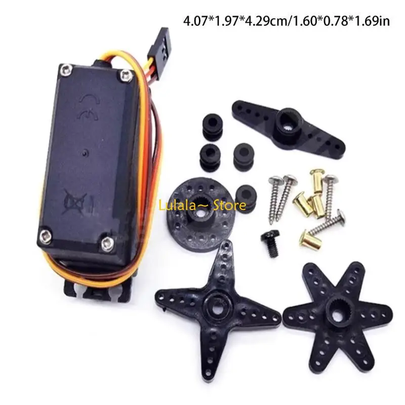 Y4QA Par MG946R Servo Motors Controle 180 graus para caminhões controle remoto e projetos robóticos