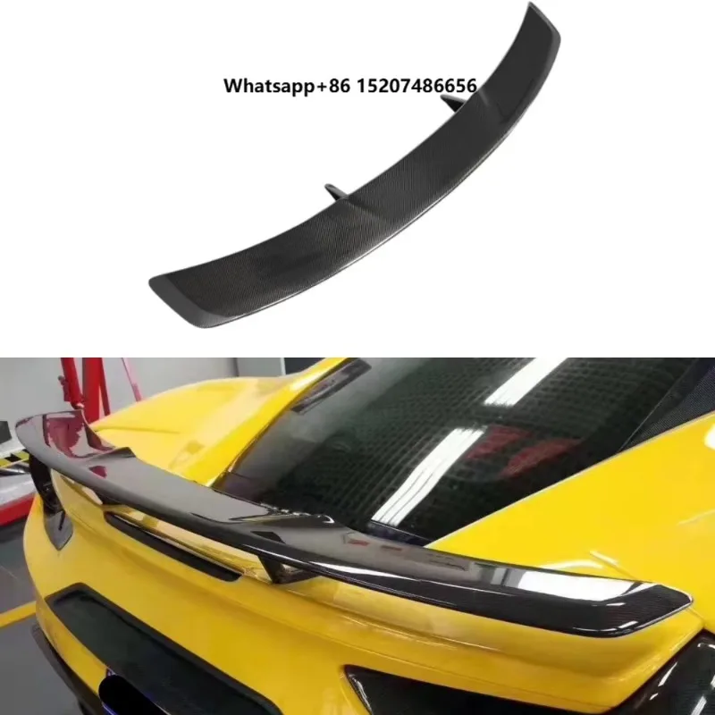 Popular rear wing car kit for 488 GTB Spider, upgraded N-type carbon fiber rear spoiler body kit