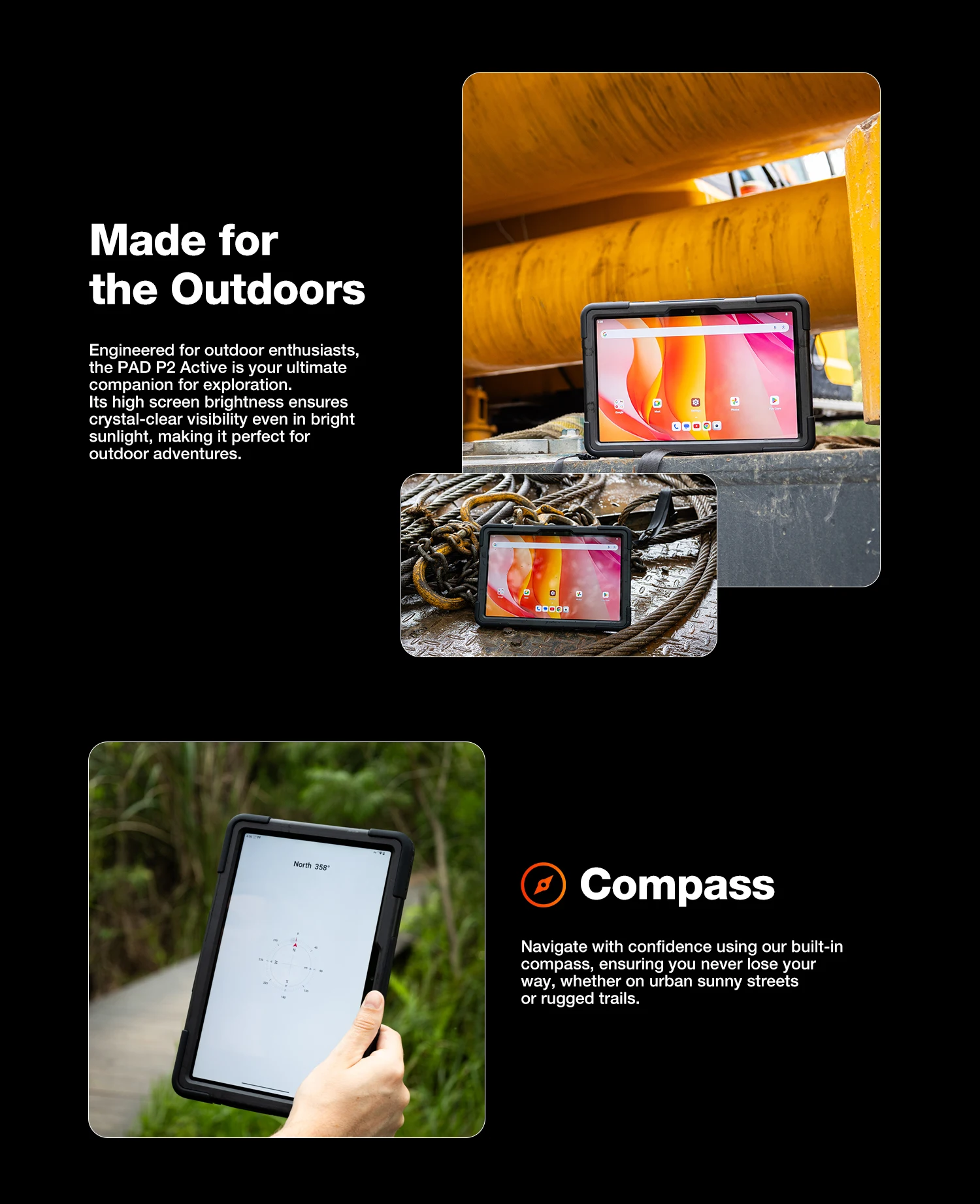 AGM P2 Active 11" FHD Rugged Tablet IP68 Waterproof/Dustproof 8GB RAM+256GB Android 14, G99, Widevine L1 P2W Durable Pad