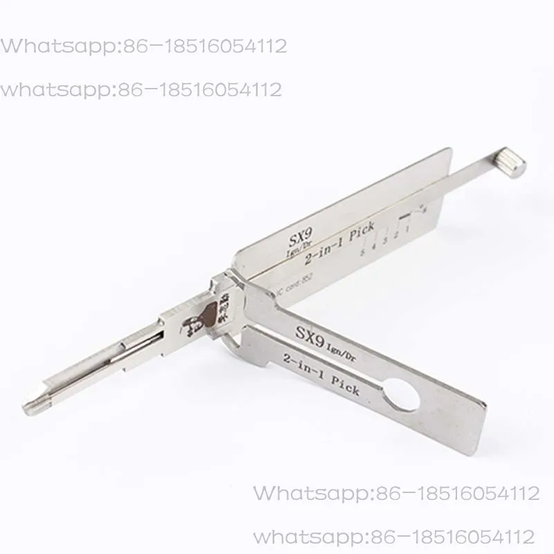 Original LISHI Tools SX9 2 in 1 Ign Dr for Citroen Car Door Lock Opening Pick Decoder  Locksmith Tools