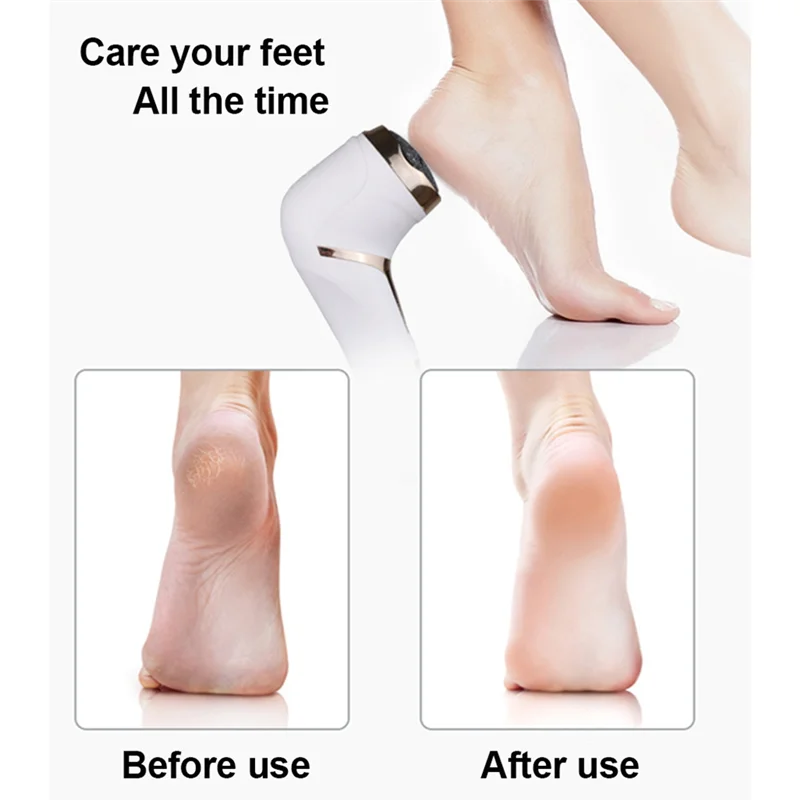 B47B-Electric Callus Remover For Feet Portable Pedicure Kit Rechargeable Waterproof Foot File Foot Care Deadskin Remover