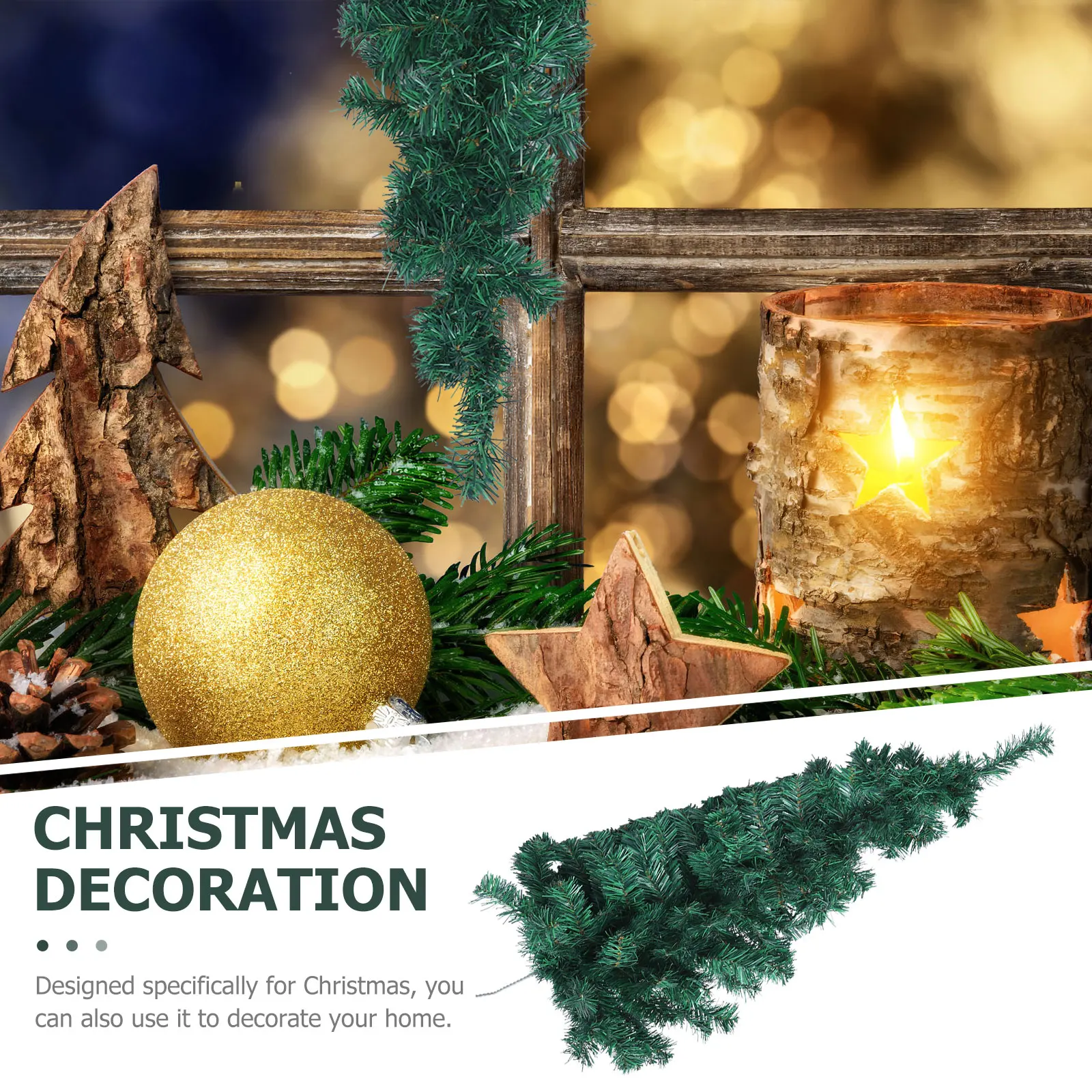 

LED Simulated Christmas Tree Pendant Ornament Decorative Plastic Green Decoration