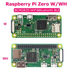 Raspberry Pi Zero W/WH BCM2835 1GHz WIFI i Bluetooth 512MB LPDDR2 RAM Obsługa systemu Linux OS 1080P HD Video Output Development Board