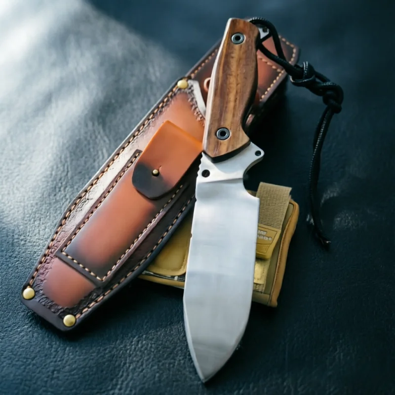 High hardness outdoor knife, outdoor camping kitchen knife, multifunctional knife, sharp and straight portable knife