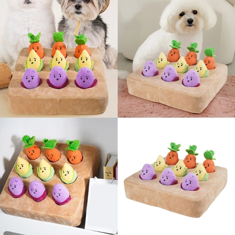 Plush Potatos Dog Toy Pet Stress Reliefs Toy Puzzle Feeding Interesting Game Toy for Pet Enrichment Y5GB