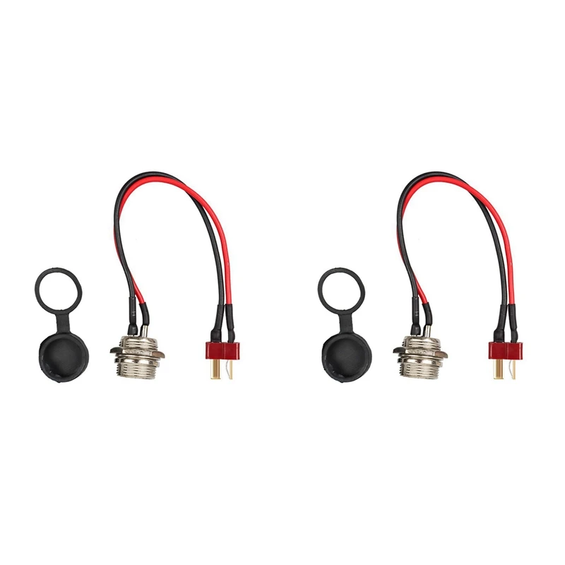 2 個 10 インチ電動スクーターラウンド充電インターフェース Kugoo M4 シリーズスクーターアクセサリー